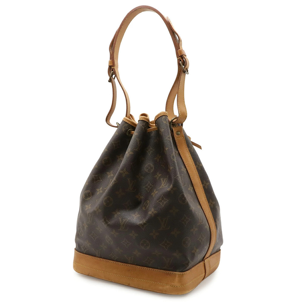 Louis Vuitton Hobo Bag Monogram Noe Drawstring Shoulder Brown